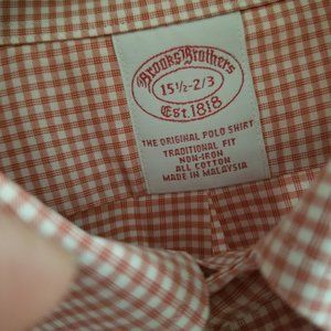 15.5 Brooks Brothers Original Polo Button-Down Oxford Shirt never worn